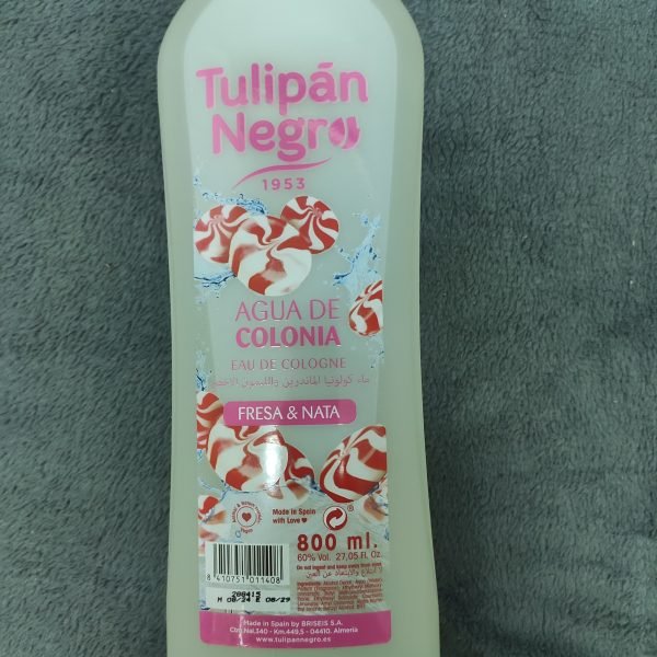 Agua de colonia fresa y nata